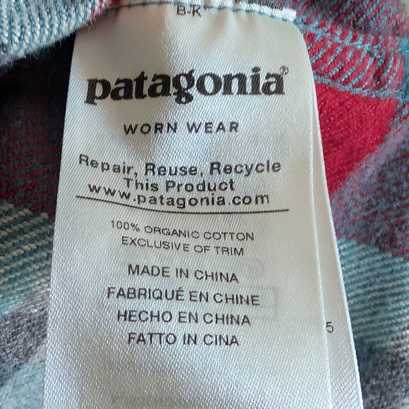 Men's Patagonia Organic Cotton Flannel Shirt Size XL - Picture 3 of 9